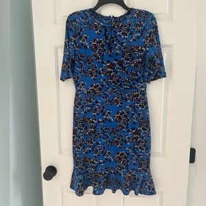 Taylor blue floral ruffle dress size 8